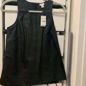 NWT JCrew Pleather top